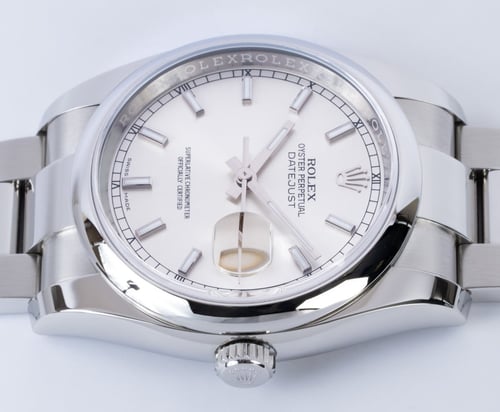 Crown Side Shot of Datejust 36