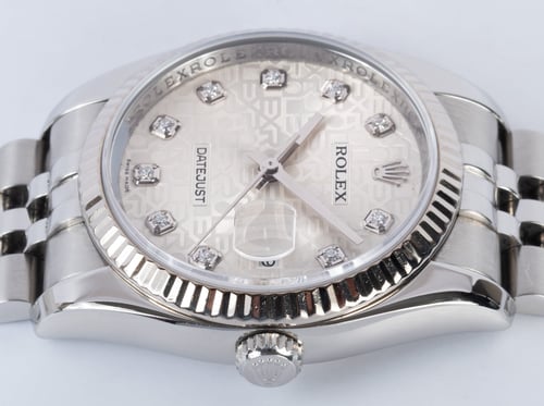 Crown Side Shot of Datejust 36