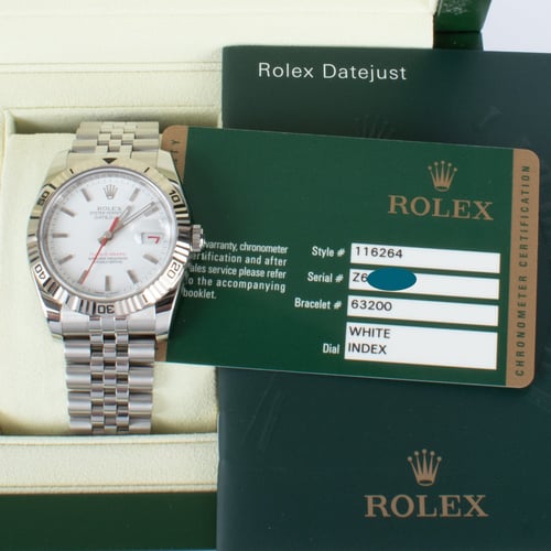 View in Box of Datejust Turn-O-Graph 'Thunderbird'
