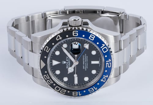 Front View of GMT-Master II BLNR 'Batman'