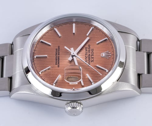 Crown Side Shot of Datejust 36 'Tropical'