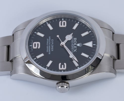 Crown Side Shot of Explorer 39MM Mk1