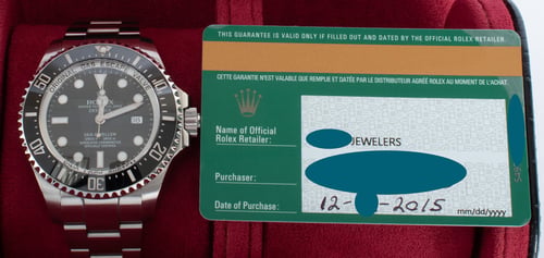 Paper shot of Sea-Dweller DEEPSEA