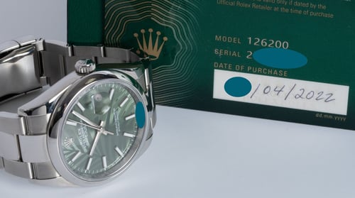 Paper shot of Datejust 36