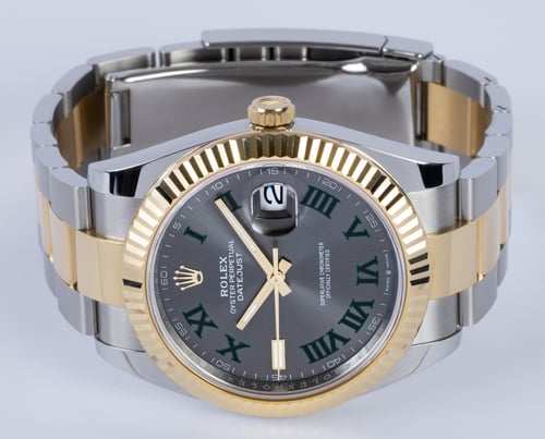 Front View of Datejust 41 'Wimbledon'