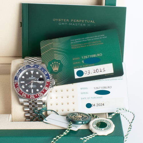 View in Box of GMT-Master II 'Pepsi'