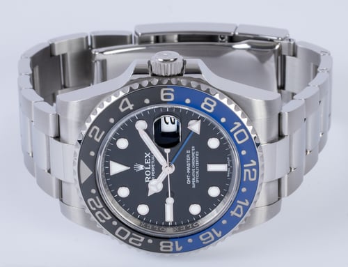 Front View of GMT-Master II BLNR 'Batman'