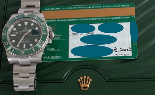 Paper shot of Submariner Date 'Hulk'