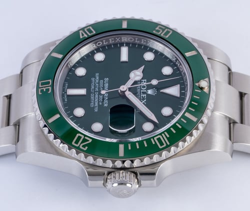Crown Side Shot of Submariner Date 'Hulk'