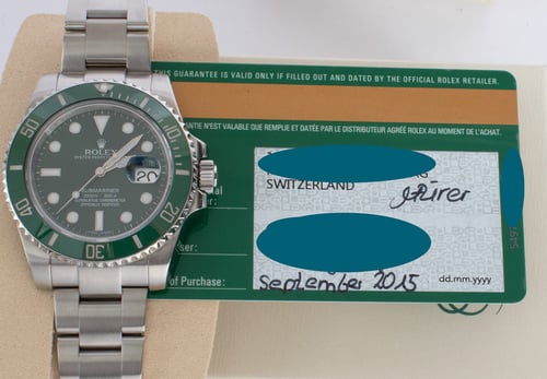 Paper shot of Submariner Date 'Hulk'