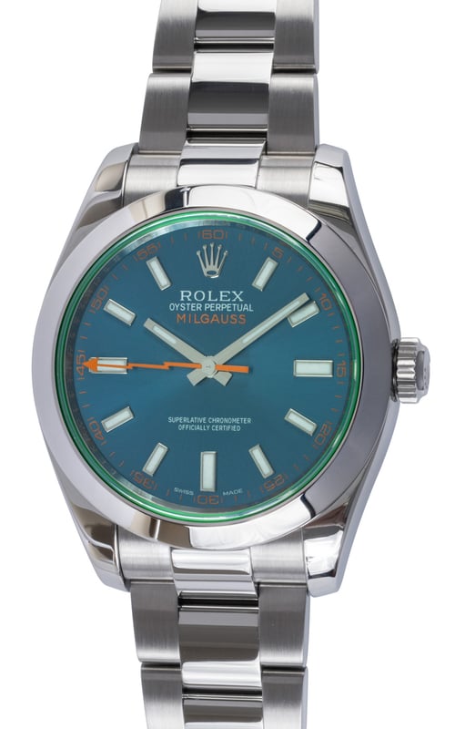 Rolex Milgauss 'Z Blue' 116400GV-Z - 2018 Z Blue Dial, Steel, 40mm