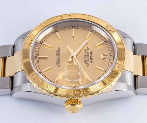 Crown Side Shot of Datejust Turn-O-Graph 'Thunderbird'