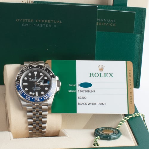 View in Box of GMT-Master II 'Batgirl'