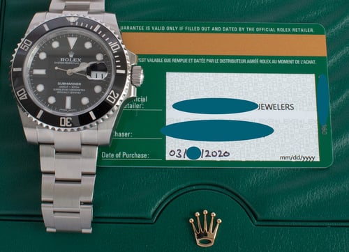 Paper shot of Submariner Date