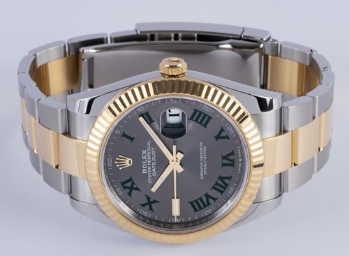 Front View of Datejust 41 'Wimbledon'