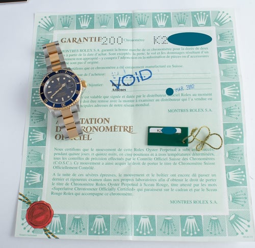 Paper shot of Submariner Date