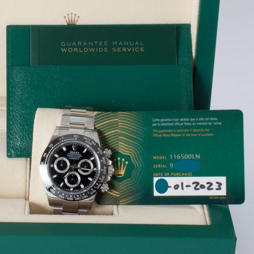 View in Box of Daytona Cosmograph