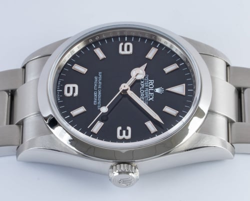 Crown Side Shot of Explorer 36MM