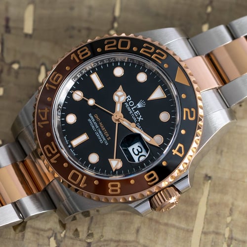 Stylied photo of  of GMT-Master II 'Root Beer'