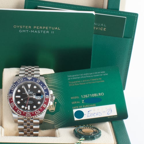 View in Box of GMT-Master II 'Pepsi'