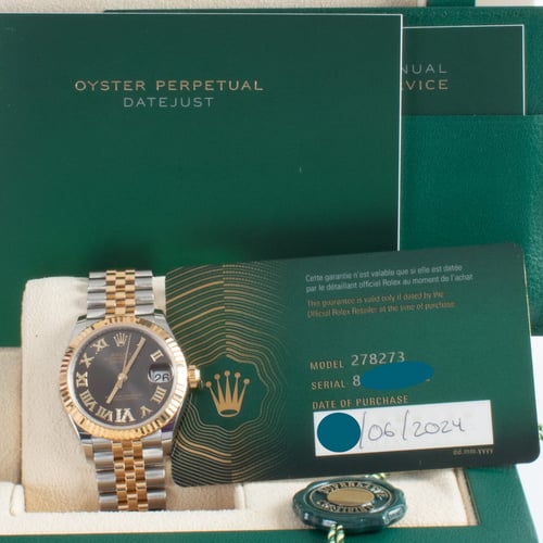 View in Box of Datejust Midsize 31MM