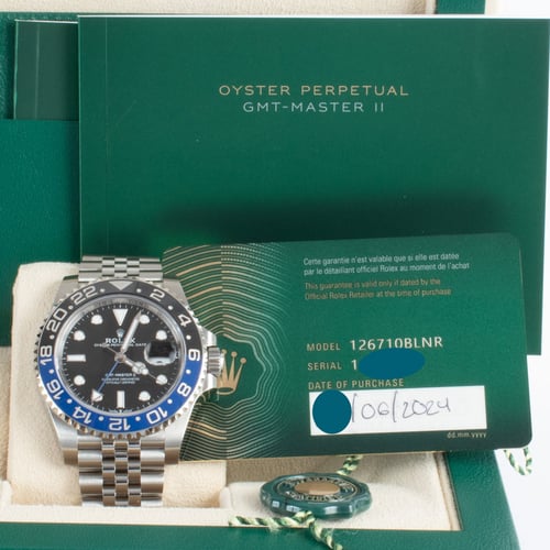 View in Box of GMT-Master II 'Batgirl'
