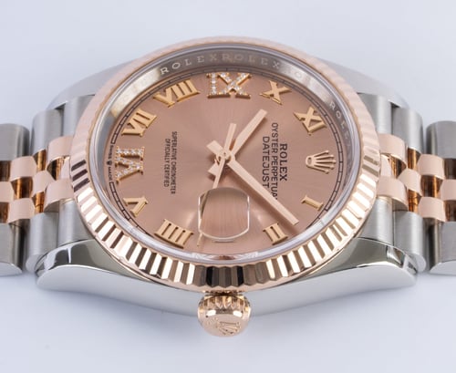 Crown Side Shot of Datejust 36