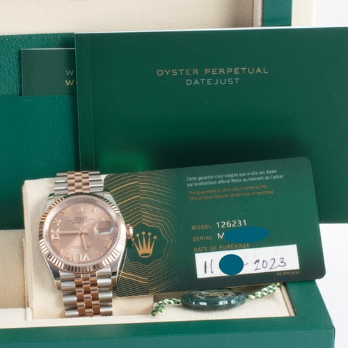 View in Box of Datejust 36