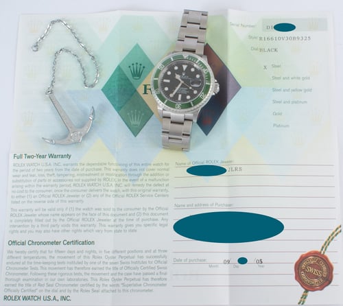 Paper shot of Submariner Date 'Anniversary' Kermit