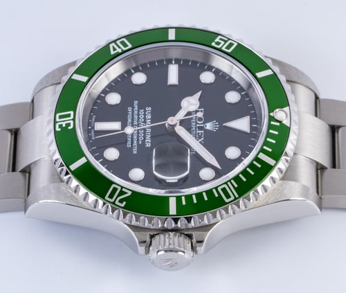 Crown Side Shot of Submariner Date 'Anniversary' Kermit