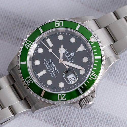 Stylied photo of  of Submariner Date 'Anniversary' Kermit