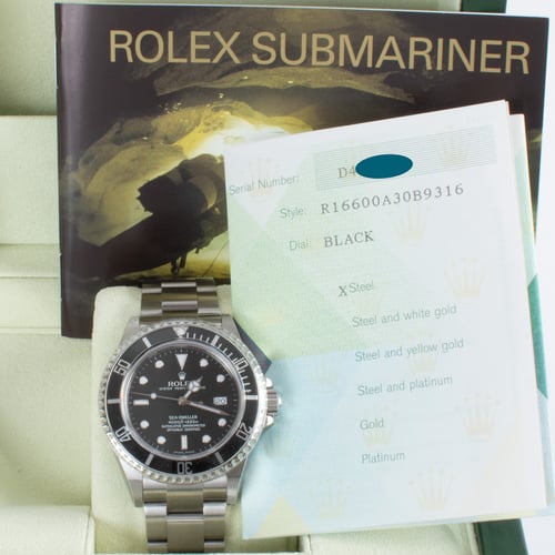 View in Box of Sea-Dweller 4000