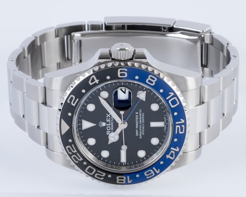 Front View of GMT-Master II BLNR 'Batman'