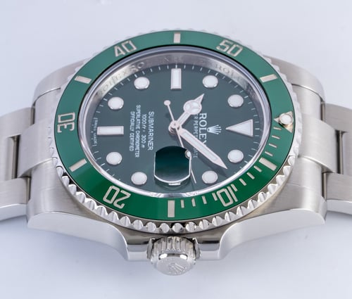 Crown Side Shot of Submariner Date 'Hulk'