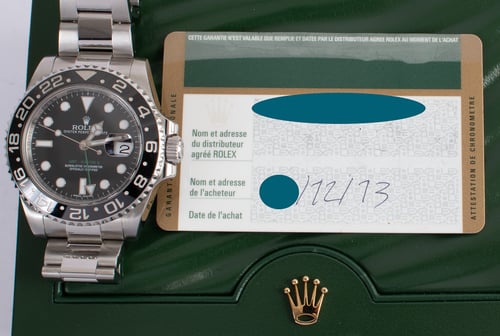 Paper shot of GMT-Master II 'Green Arrow'