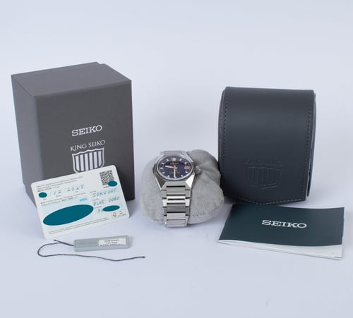 Box / Paper shot of King Seiko Vanac 'Evening Twilight' - SLA083