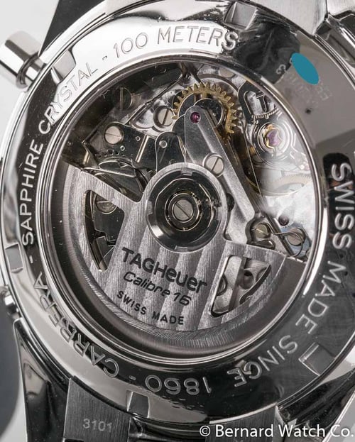 Caseback of Chronograph Calibre 16