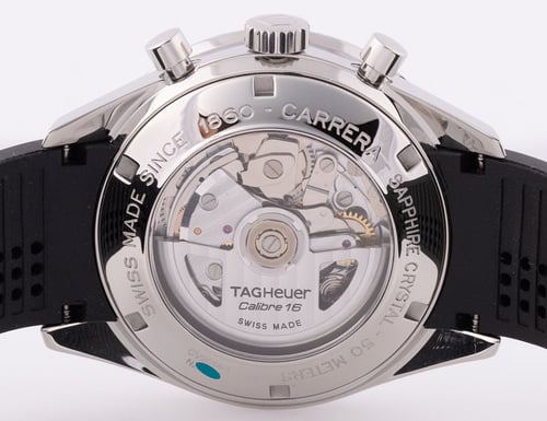 Caseback of Carrera Chronograph