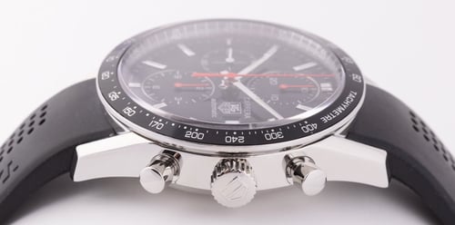 Crown Side Shot of Carrera Chronograph