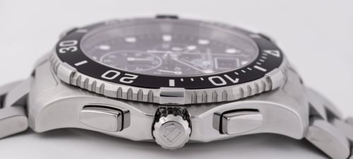 Crown Side Shot of Aquaracer Chronograph