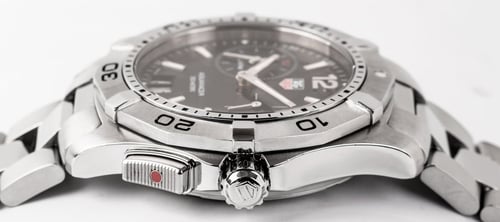 Crown Side Shot of Aquaracer Alarm