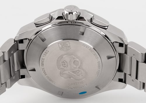 Caseback of Aquaracer Chronograph Calibre 16
