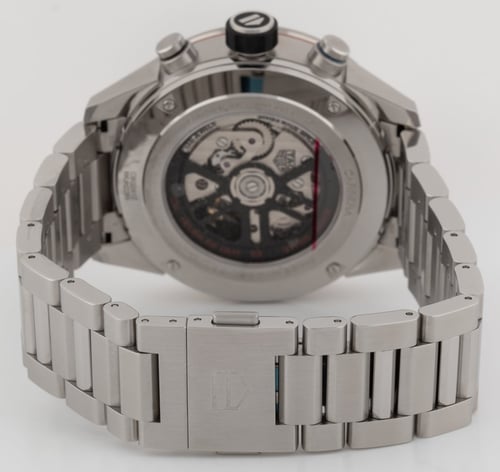 Rear / Band View of Carrera Calibre Heuer 02 Chronograph GMT