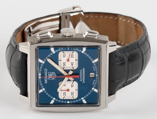 Front View of Monaco Chronograph 'Steve McQueen'