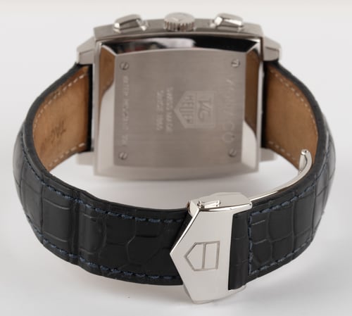 Rear / Band View of Monaco Chronograph 'Steve McQueen'
