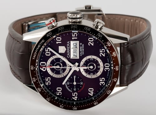 Front View of Carrera Chronograph Day-Date