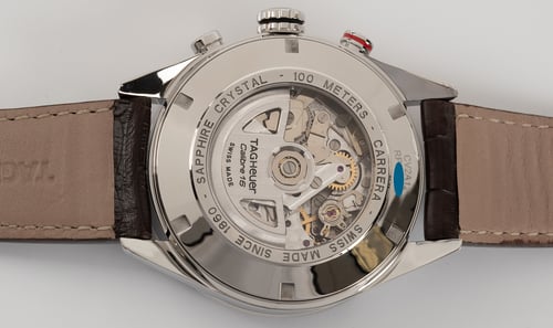 Caseback of Carrera Chronograph Day-Date