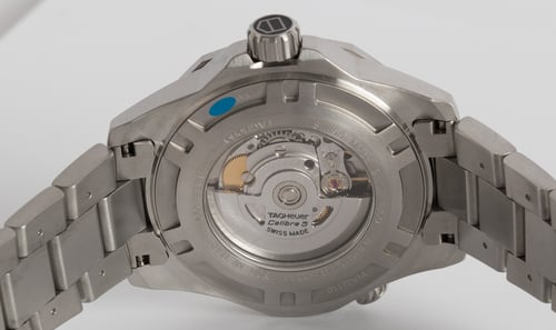 Caseback of Aquaracer Automatic 500M Calibre 5
