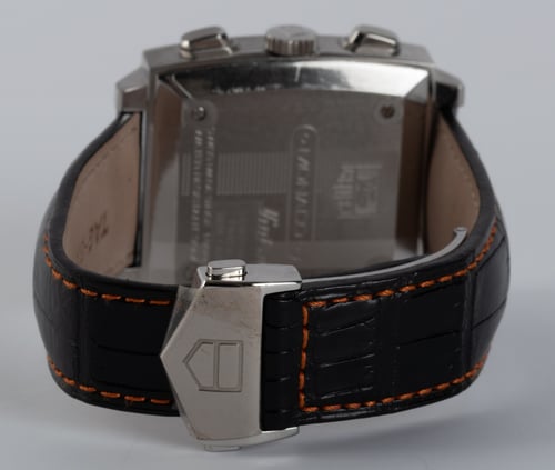 Rear / Band View of Monaco Chronograph 'Gulf' Limited Edition
