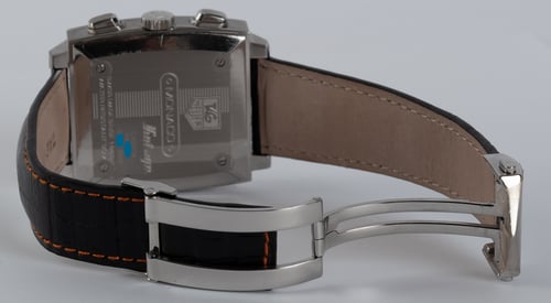 Open Clasp Shot of Monaco Chronograph 'Gulf' Limited Edition